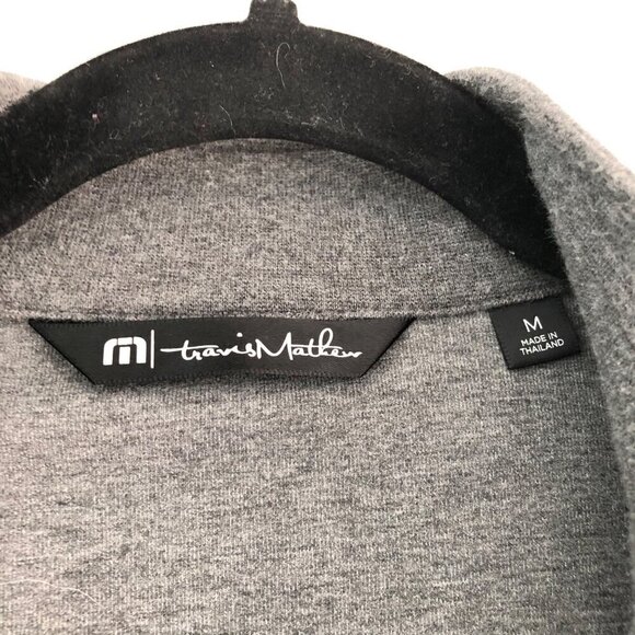Travis Mathew GOLDEN GATE QUARTER ZIP Pullover California Size Medium Grey Light - Picture 4 of 10